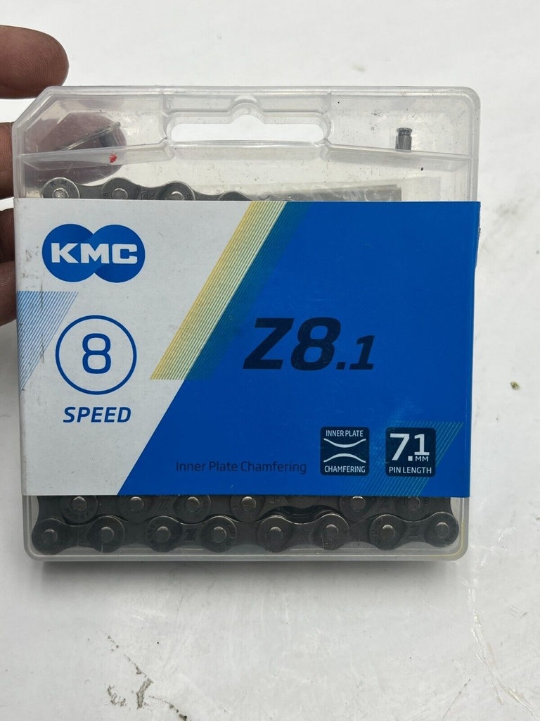 CADENA KMC PLATEADO 8V 116 ESLABONES