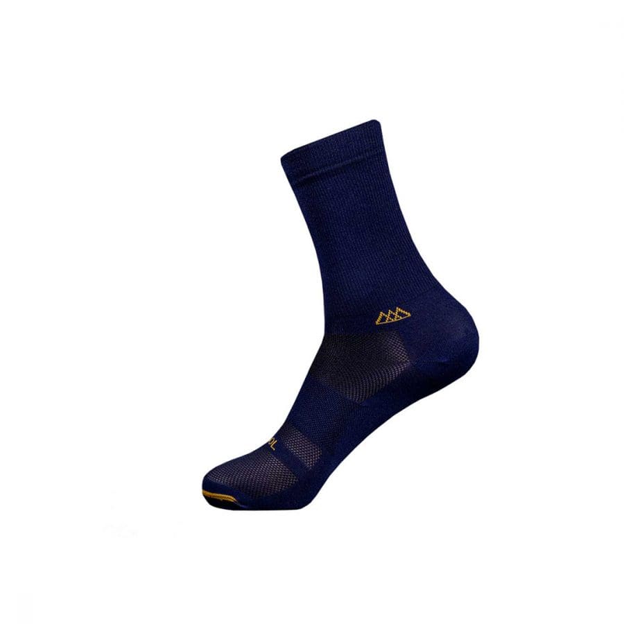 CALCETAS HUIZAPOL ELITE MARINO LOGO DORADO