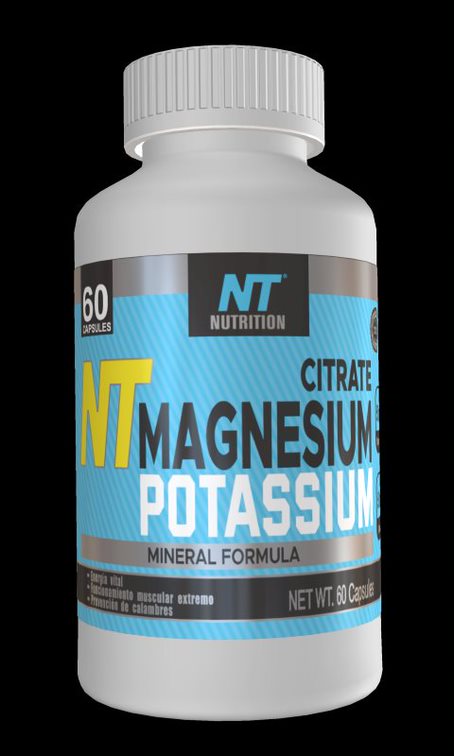 NT NUTRITION MAGNESIO Y POTASIO 60 PORCIONES NT NUTRICION