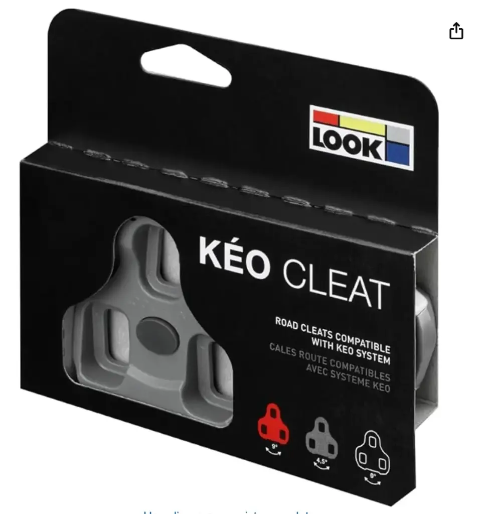 [PLALOK0201] PLACAS LOOK RUTA KEO CLEAT GRIS 45°