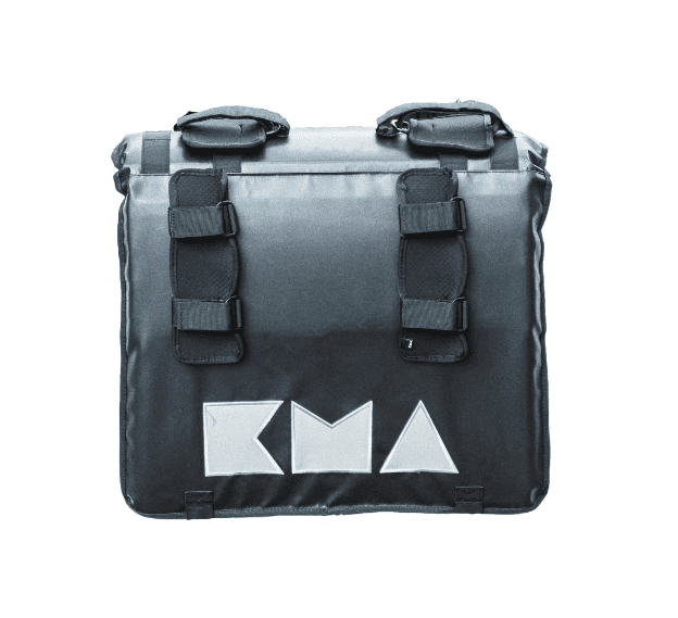 TAPETE BIKE PAD KMA DUO NEGRO / REFLEJANTE PARA 2 BICIS