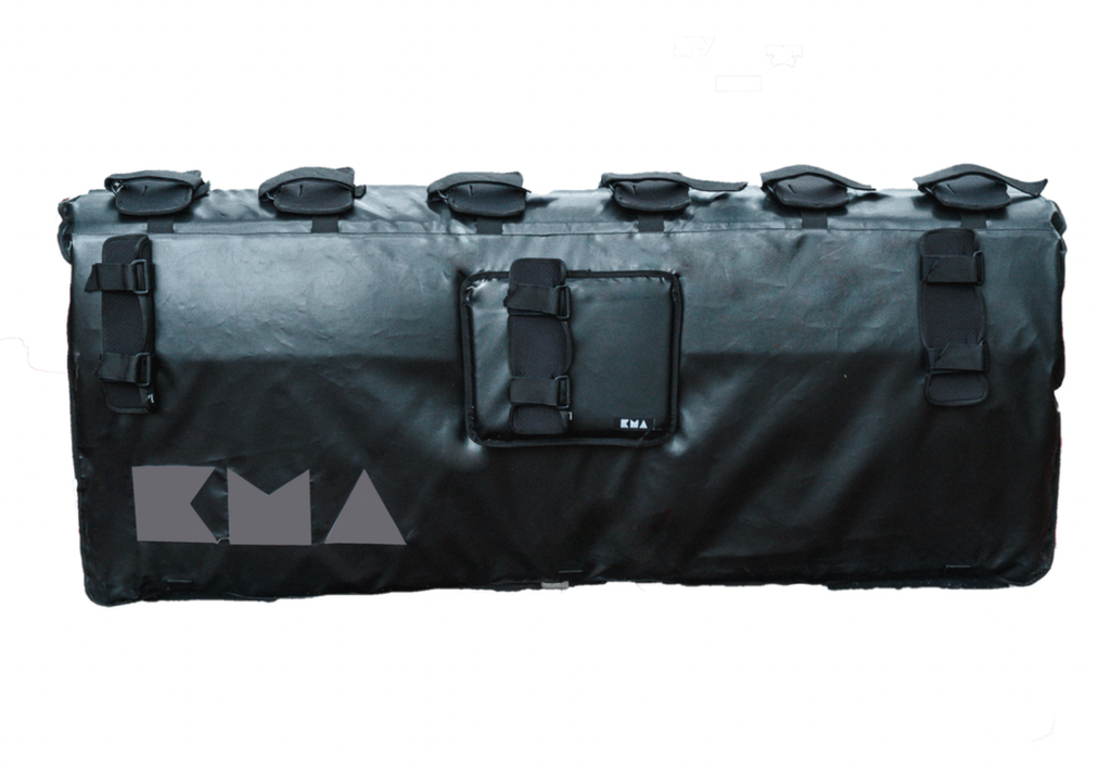 TAPETE BIKE PAD KMA MEDIANO NEGRO / REFLEJANTE PARA 5 BICIS