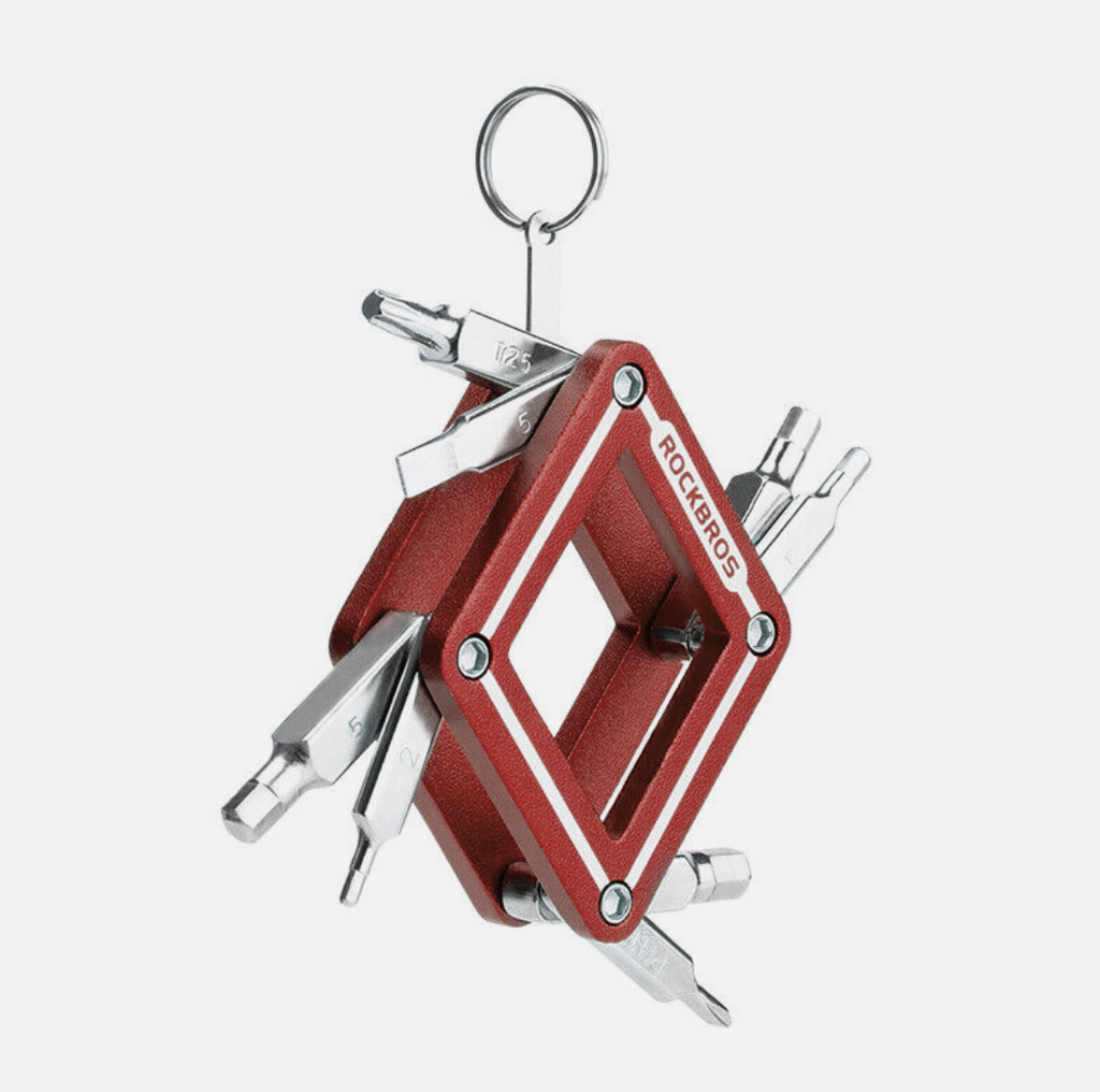 LLAVERO MULTIHERRAMIENTA ROCKBROS ROJO 43210018002