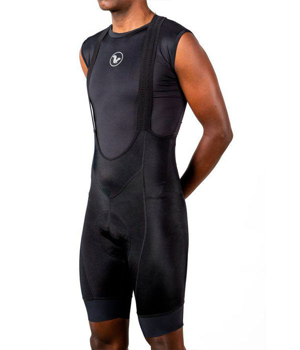 BIB SHORT SANREMO CON COSTURAS NEGRO CABALLERO (XS)