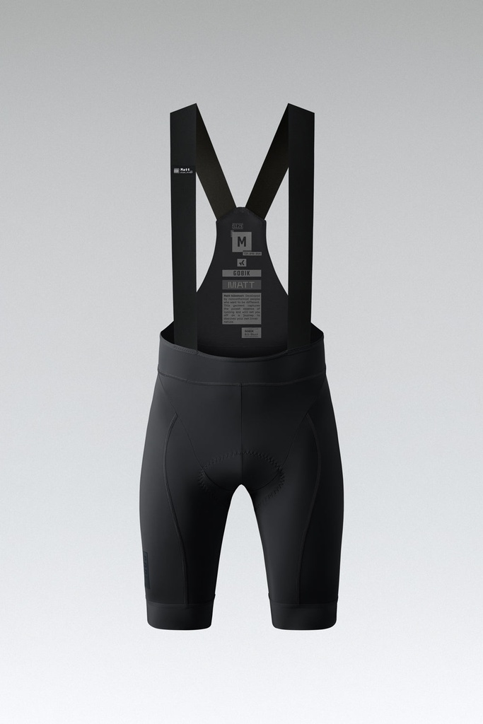 BIB SHORT MATT BLACK GOBIK HOMBRE
