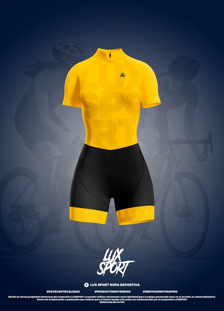 ENTERIZO AMARILLO LUXSPORT MUJER