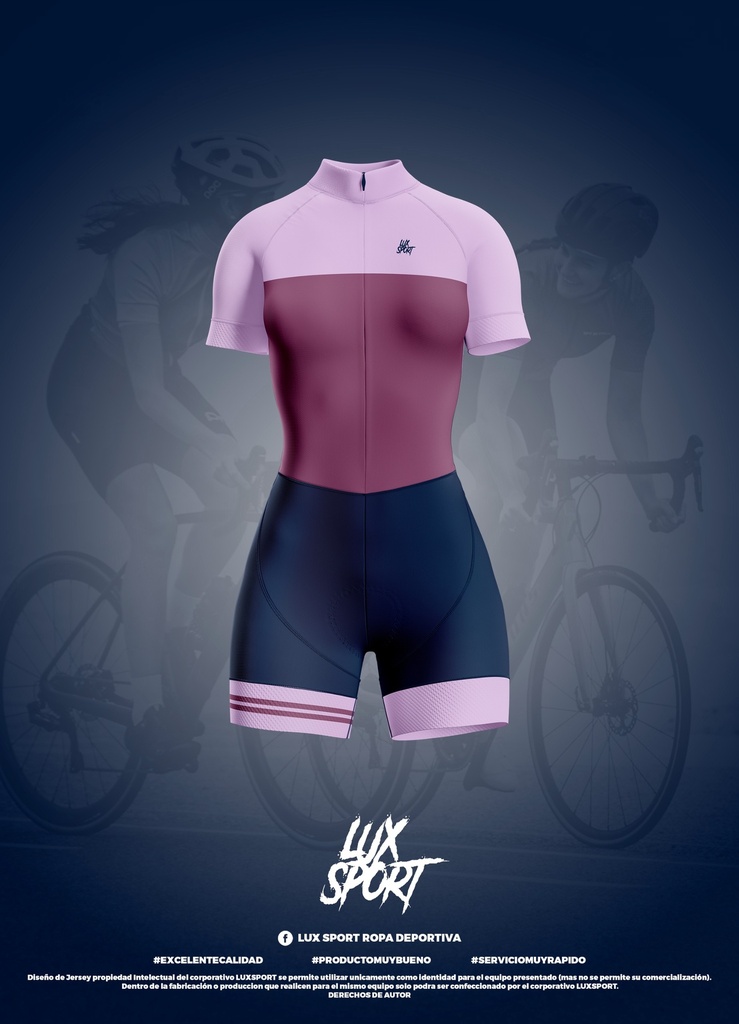 ENTERIZO ROSA LUXSPORT MUJER