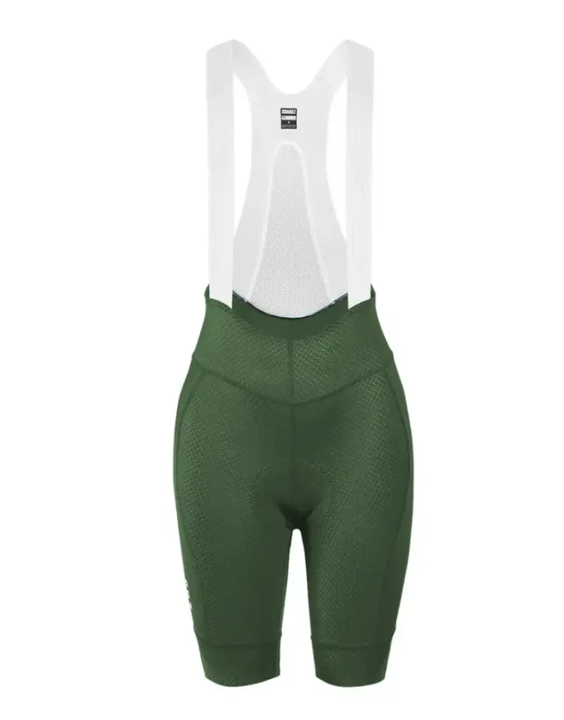 BIB SHORT SUAREZ PRO HARD GREEN DAMA 