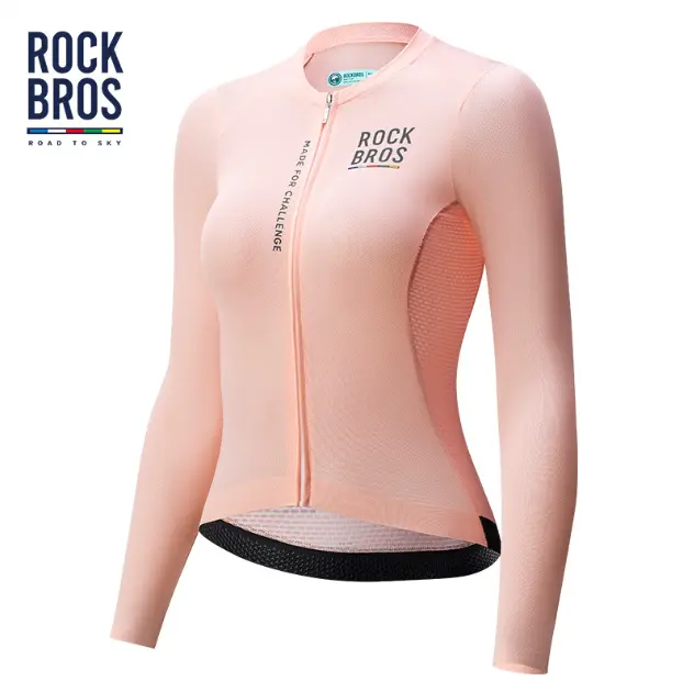 JERSEY ROCKBROS ROSA DAMA MANGA LARGA