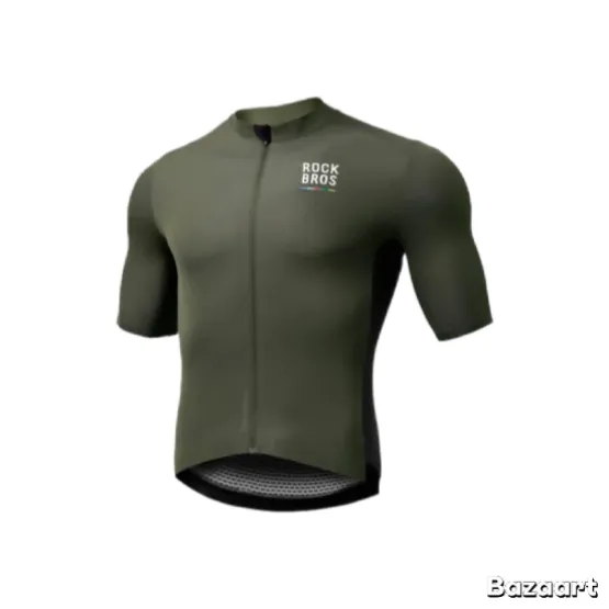 JERSEY ROCKBROS VERDE MILITAR HOMBRE