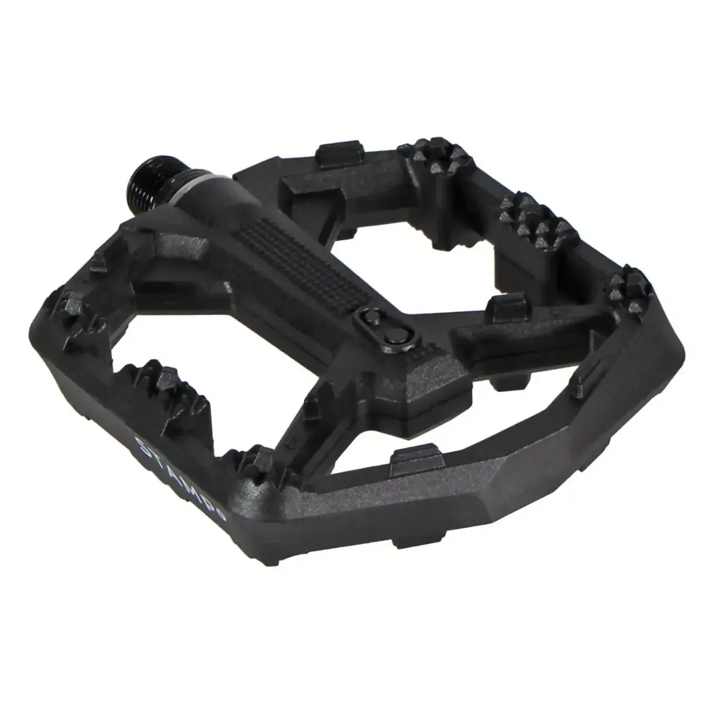 PEDALES CRANKBROTHERS STAMP 0 NEGRO GRANDES