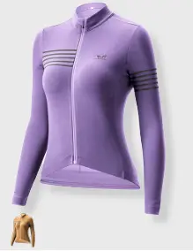 JERSEY ROCKBROS MORADO MANGA LARGA DAMA