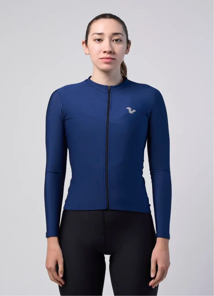 JERSEY CORSA TERMAL NAVY MUJER SANREMO