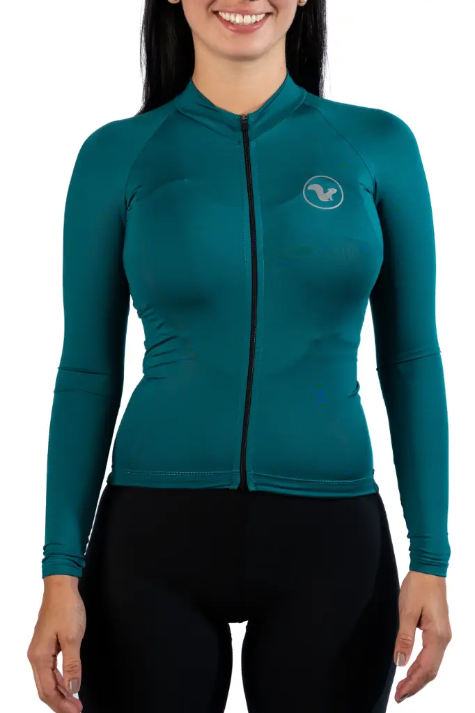 JERSEY BASIC MANGA LARGA MUJER VERDE SANREMO