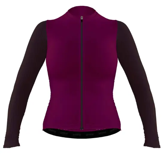 JERSEY CORSA MANGA LARGA WINE MUJER SANREMO