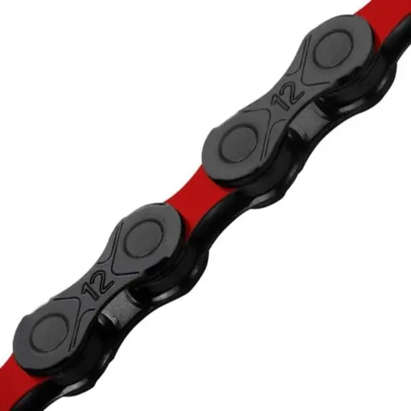 [DLC12-BLACK/RED] CADENA KMC 12V DLC 12 BLACK/RED
