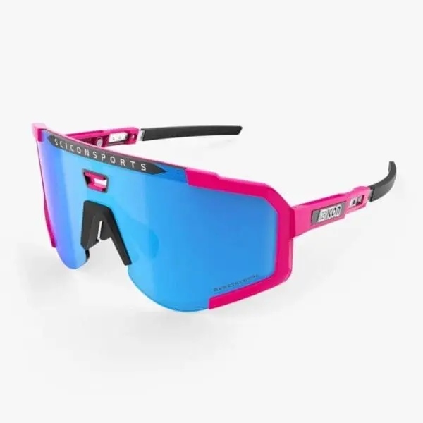 Lentes Scicon Aeroscope Pink Flou/Multimirror Blue