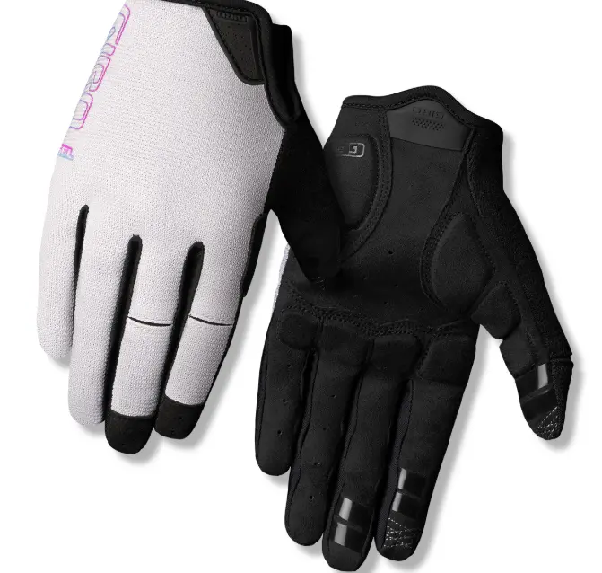 GUANTES GIRO MONTAÑA LA DND GEL MUJER COMPLETO BLANCO/NEGRO