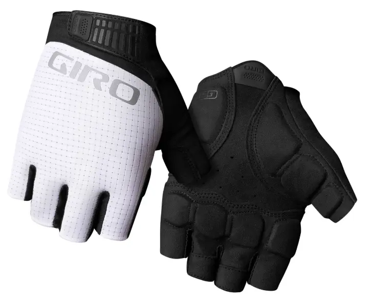 GUANTES GIRO RUTA BRAVO II GEL CORTO HOMBRE BLANCO/NEGRO