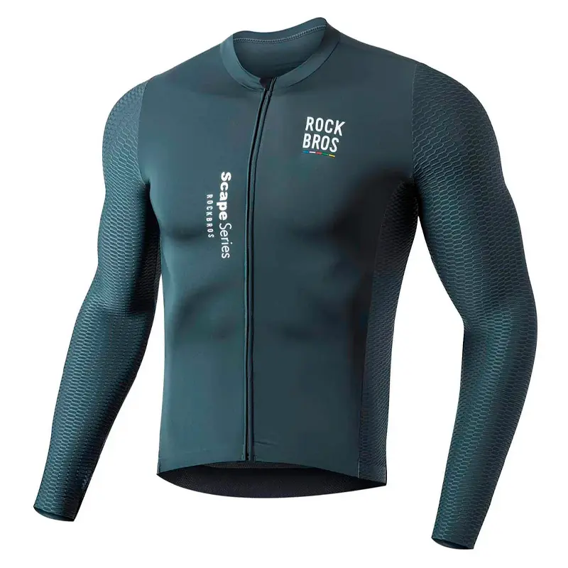 JERSEY ROCKBROS AZUL MANGA LARGA HOMBRE (S)