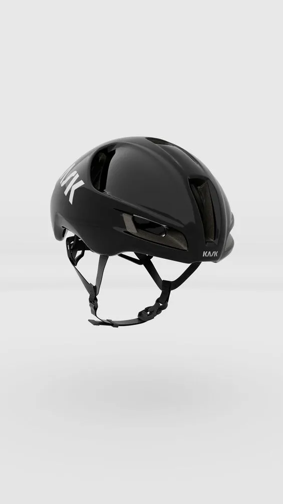 CASCO KASK UTOPIA Y BLACK BRILLANTE (S)