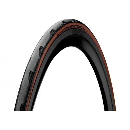 LLANTA CONTINENTAL GRAND PRIX 5000S TR ETRTO 28-622 COLOR NEGRO/CAFE PLEGABLE