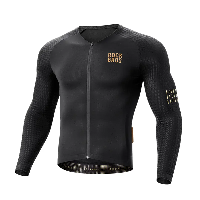 JERSEY ROCKBROS NEGRA MANGA LARGA HOMBRE