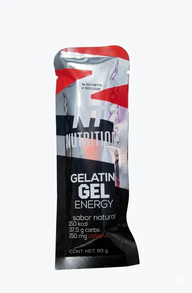 NT NUTRITION GEL ENERGÉTICO SABOR NATURAL CON CAFEINA