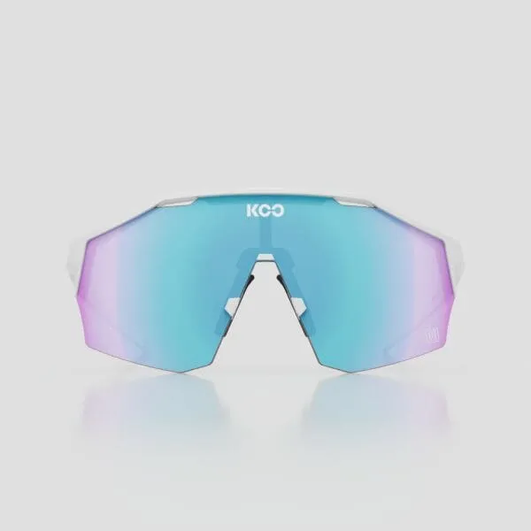 LENTES KOO ALIBI WHITE MATT/LIGHT TURQUOISE MIRROR