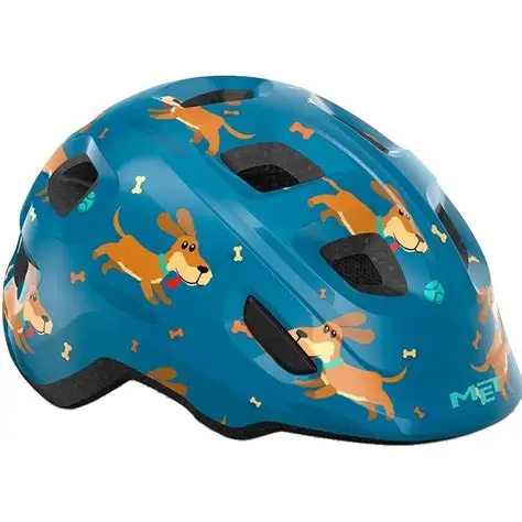 CASCO MET HOORAY CHICO AZUL PERROS