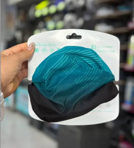 [000183] BANDANA AQUA BLACK APHESIS