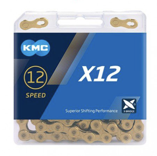 [000427] CADENA KMC X12 126 LINKS DORADO