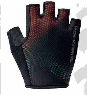 [001082] GUANTES CORTOS ROCKBROS NEGRO/BICOLOR