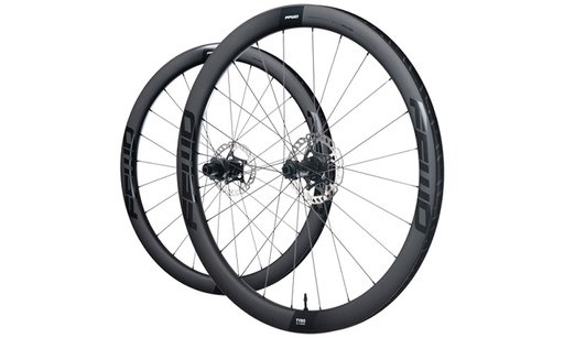 [001230] JUEGO DE RINES FFWD TYRO 2.0 (45MM) DISC FULL CARBON FFWD (HG) NEGRO MATTE