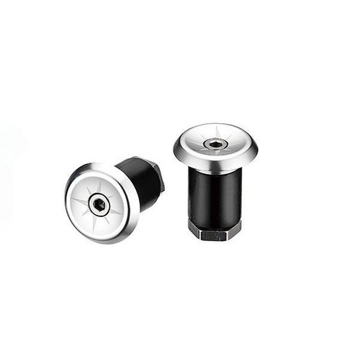 [002075] TAPONES CICLOVATION VORTEX ALUMINIO MTB/RUTA PLATEADO