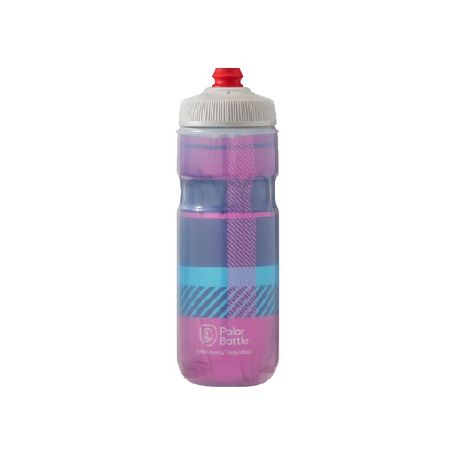[000100] ANFORA POLAR TÉRMICA DE 20 OZ BREAKAWAY – TARTAN – PINK/NAVY