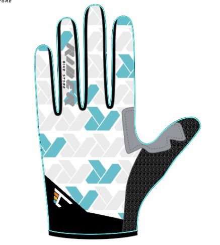 [001095] GUANTES HANDSKE LARGOS RIDER BLANCO 