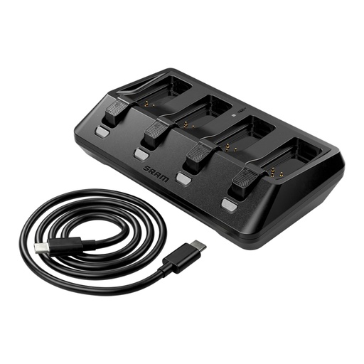 [000853] Cargador de Baterias SRAM AXS con Cable 4 Puertos