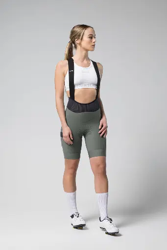 [000223] BIB SHORT GRIT EVERGREEN DAMA GOBIK