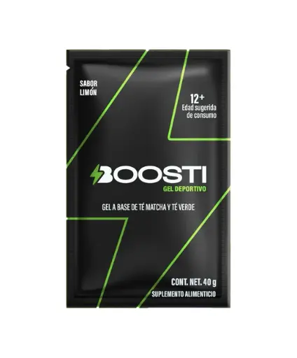 BOOSTI GEL A BASE DE TE MATCHA Y TE VERDE SABOR LIMON