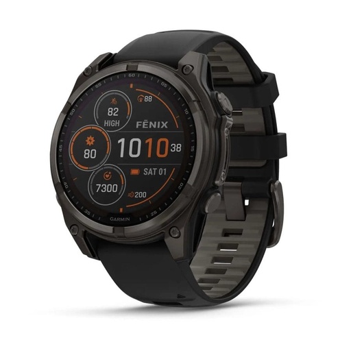 Reloj Garmin Fenix 8 47mm Solar AMOLED Sapphire Gris