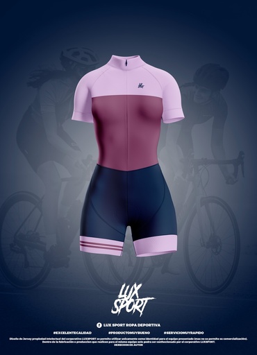 ENTERIZO ROSA LUXSPORT MUJER