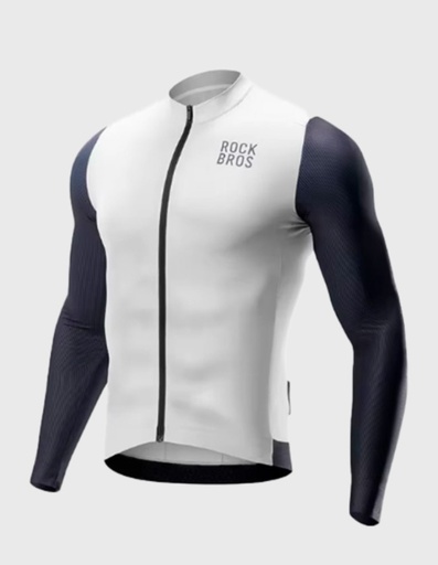 JERSEY ROCKBROS GRIS/NEGRO MANGA LARGA HOMBRE 