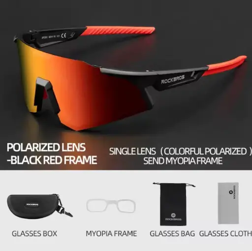 GAFAS POLARIZADAS ROJAS ROCKBROS SP291 