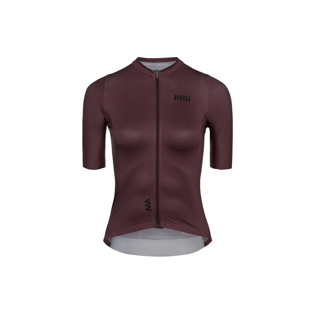 JERSEY SUAREZ LITE MERLOT 2.4 MUJER MANGA CORTA