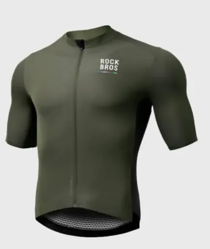 JERSEY ROCKBROS VERDE MILITAR HOMBRE