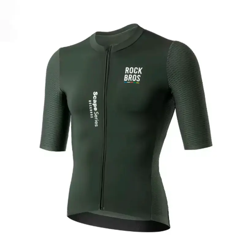 JERSEY ROCKBROS VERDE MILITAR HOMBRE