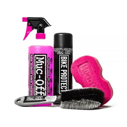 MUC-OFF KIT ESENCIAL DE CUIDADO DE BICICLETA 4 EN 1
